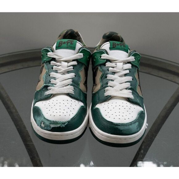 A Bathing Ape BAPE Sk8 Sta “ABC Camo Green” Men's Size 9 - Picture 6 of 9